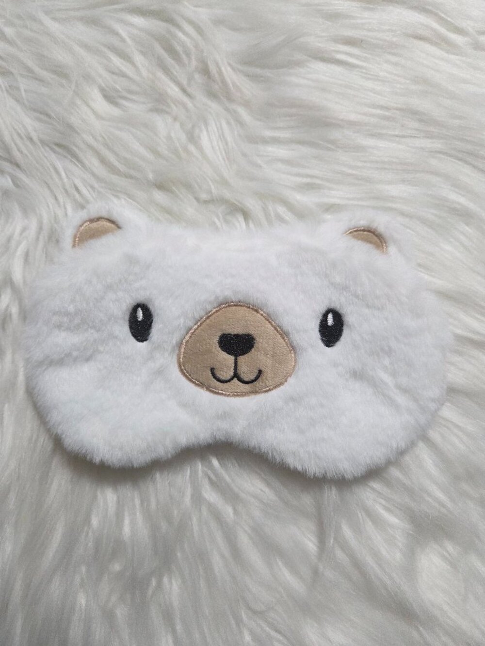 Polar Bear Plush Sleep Mask
